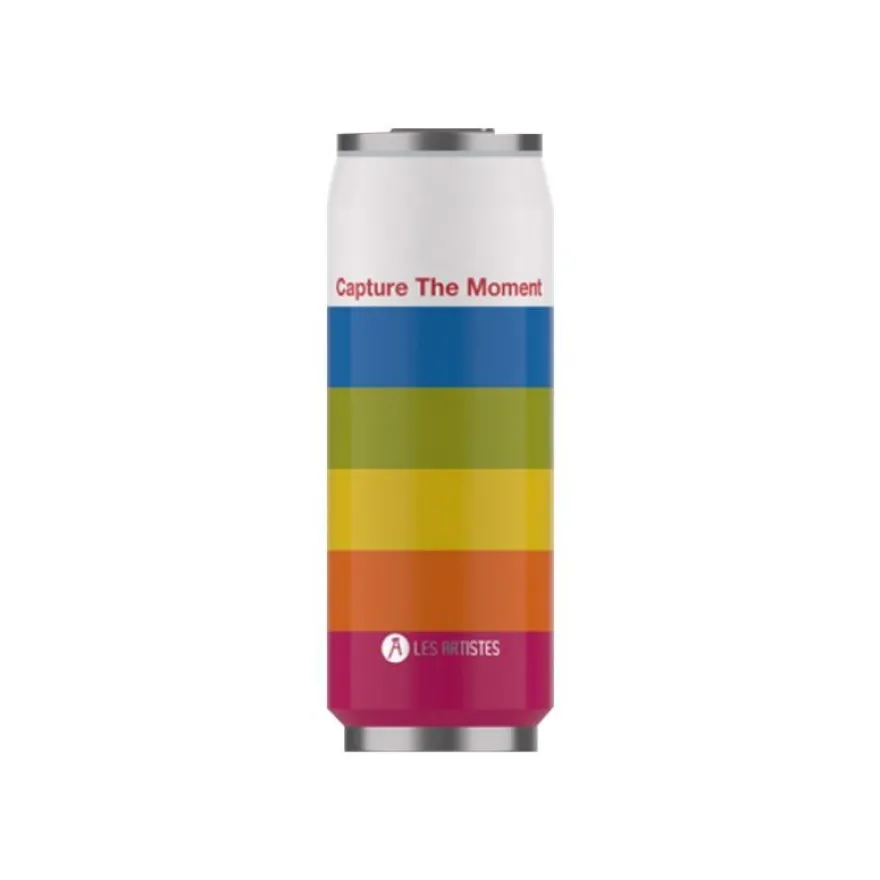 Les Artistes Paris - Canette isotherme - multicolore - 500 ml - acier inoxydable