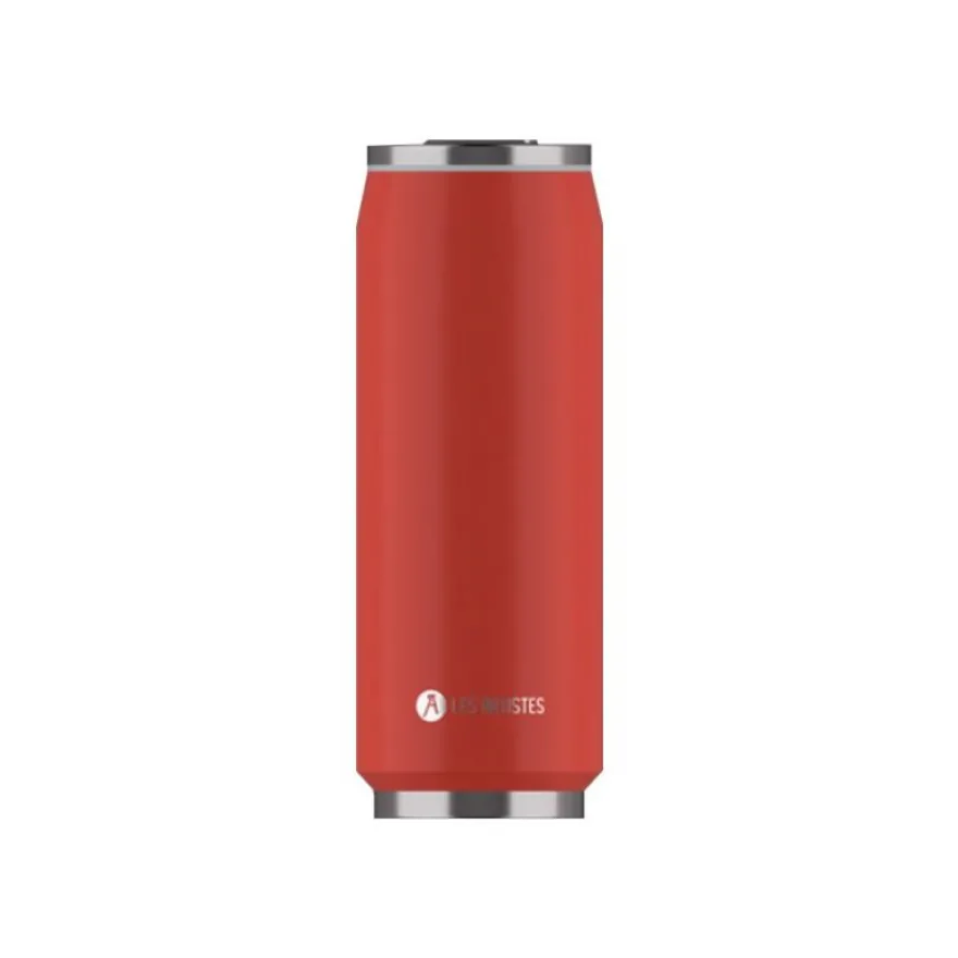 Les Artistes Paris - Canette isotherme - rouge - 500 ml - acier inoxydable