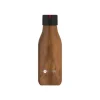 Les Artistes Paris - Gourde Bouteille isotherme 280 ml - bois - acier inoxydable