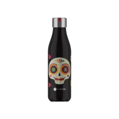 Les Artistes Paris - Gourde Bouteille isotherme 500 ml - Sugar skull - acier inoxydable