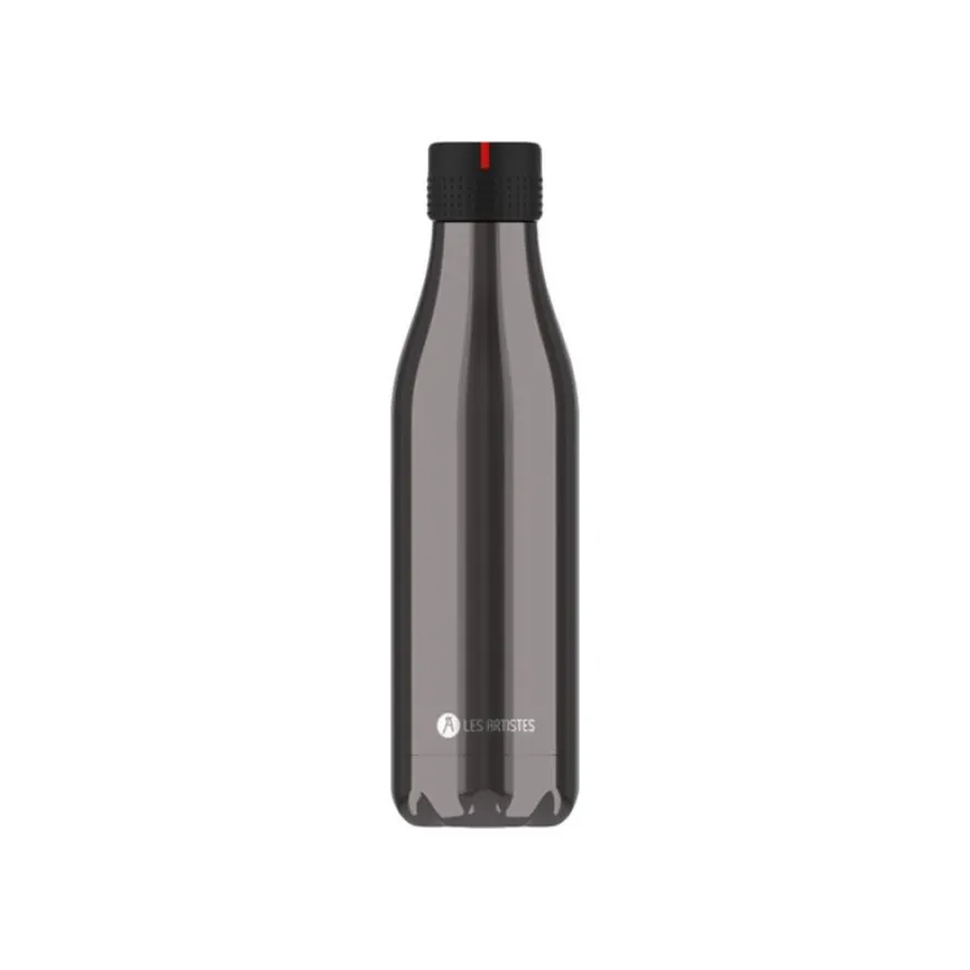 Les Artistes Paris - Gourde Bouteille isotherme 500 ml - cristal platine - acier inoxydable