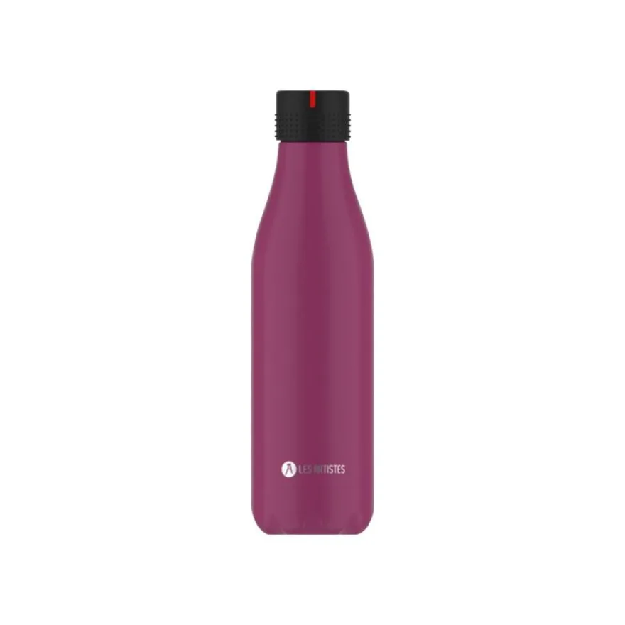 Les Artistes Paris - Gourde Bouteille isotherme 500 ml - violet - acier inoxydable
