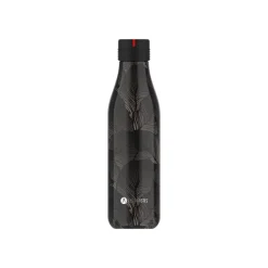Les Artistes Paris - Gourde Bouteille isotherme 500 ml - Damask noir et gris - acier inoxydable