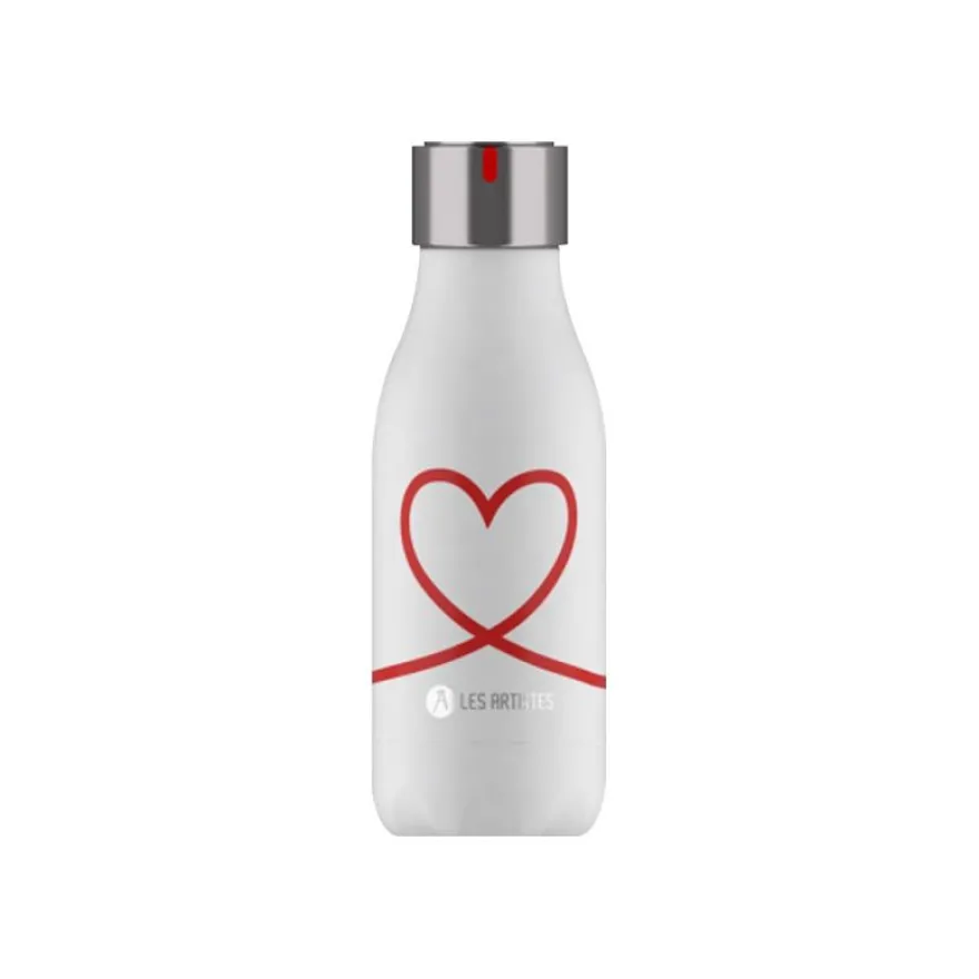 Les Artistes Paris - Gourde Bouteille isotherme 280 ml - Love - acier inoxydable