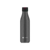 Les Artistes Paris - Gourde Bouteille isotherme 500 ml - noir texture métal - acier inoxydable