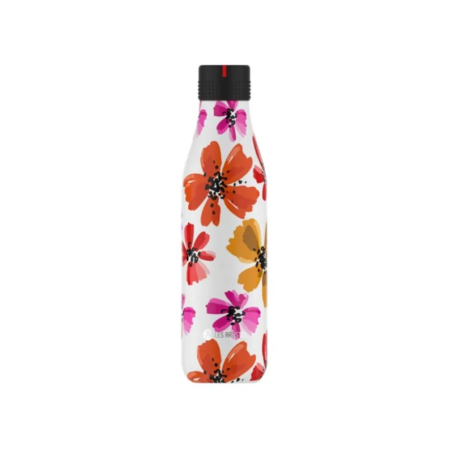 Les Artistes Paris - Gourde Bouteille isotherme 750 ml - Petals - acier inoxydable