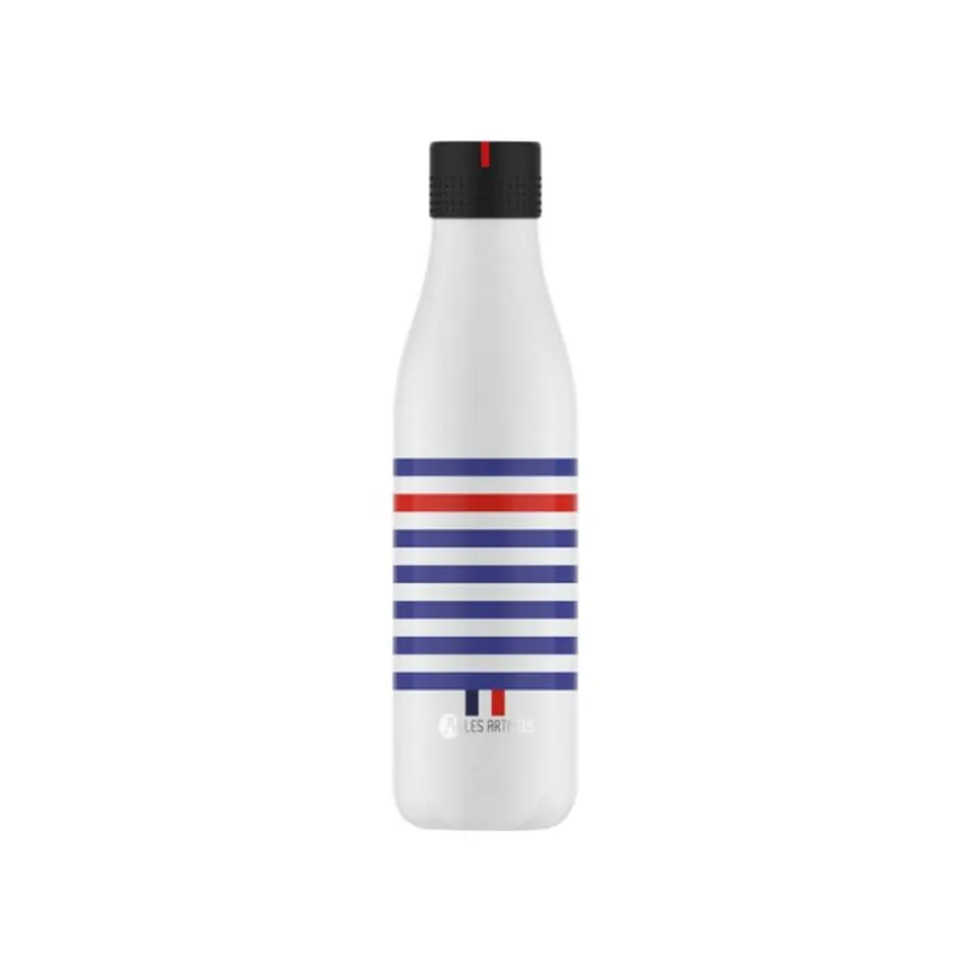 Les Artistes Paris - Gourde Bouteille isotherme 750 ml - Sailor bleu/blanc/rouge - acier inoxydable