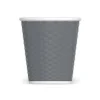 Les Artistes Timeless - Tasse en porcelaine nid d'abeille - 80 ml - gris