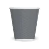 Les Artistes Timeless - Tasse en porcelaine nid d'abeille - 180 ml - gris