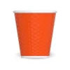 Les Artistes Timeless - Tasse en porcelaine nid d'abeille - 180 ml - orange