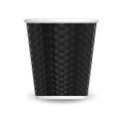 Les Artistes Timeless - Tasse en porcelaine nid d'abeille - 80 ml - noir