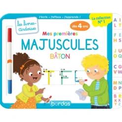 Les livres-ardoises - Mes premières majuscules bâton