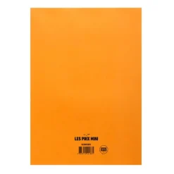 Les Prix Mini - Bloc Notes A4 70g 5x5 - Quadrillé - Papier Orange Économique