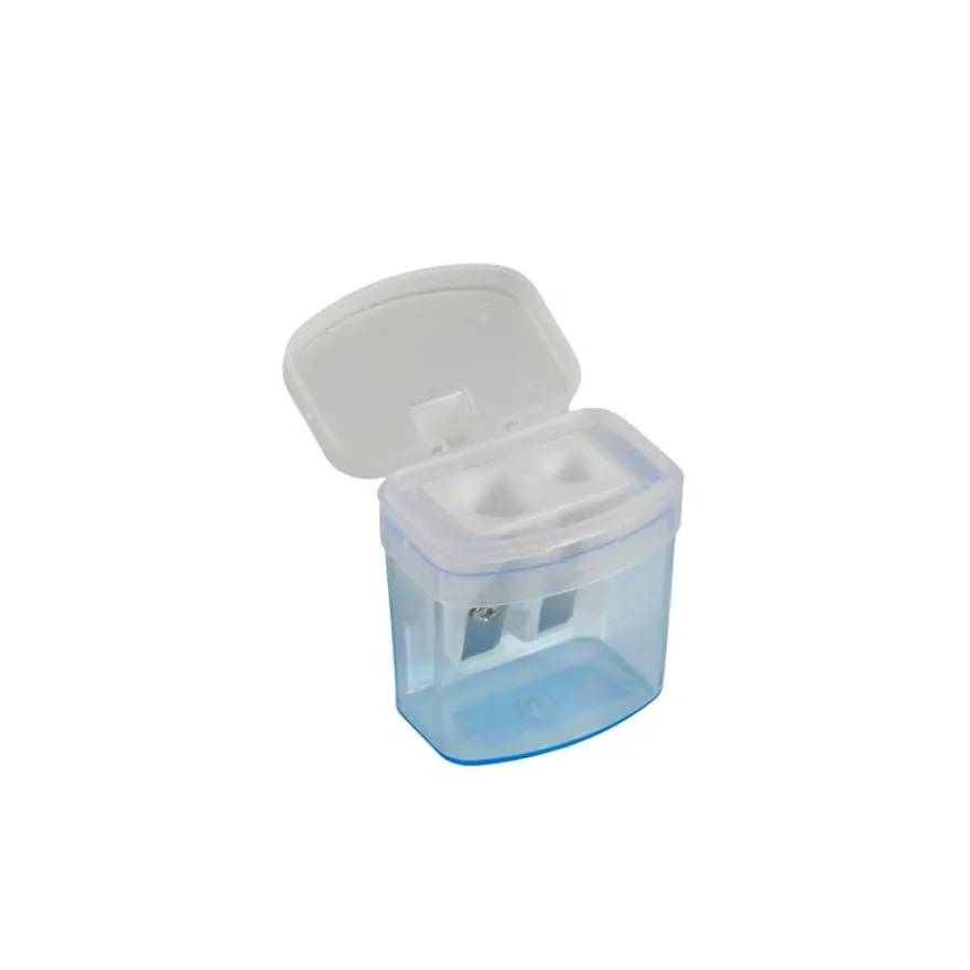 Les Prix Mini - taille-crayon 2 trous + reservoir - disponible dans différentes couleurs