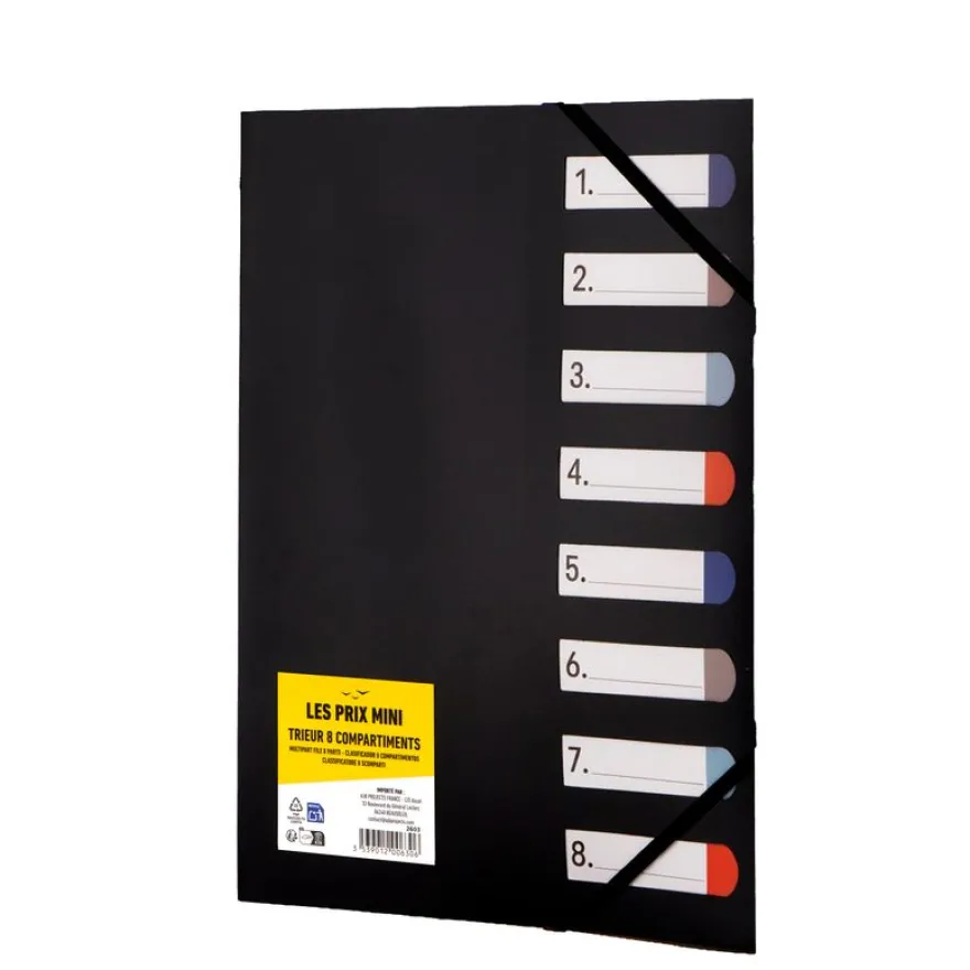 Les prix Mini - trieur A4 - 8 positions - disponible dans différentes couleurs