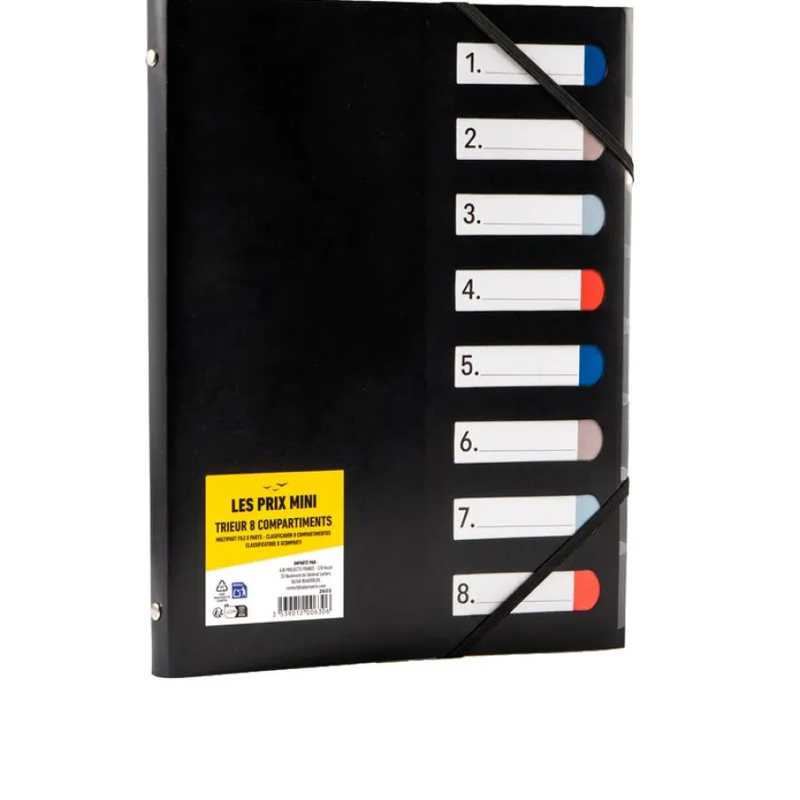 Les prix Mini - trieur A4 - 8 positions - disponible dans différentes couleurs