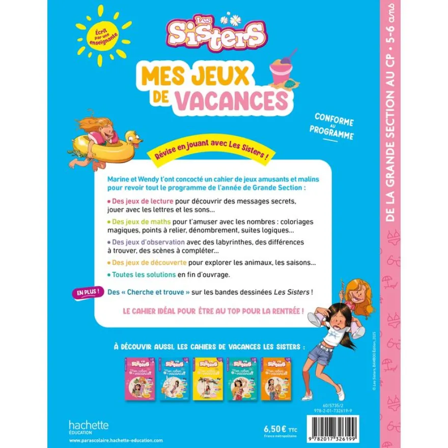 Les Sisters - Mes jeux de vacances - De la Grande Section au CP