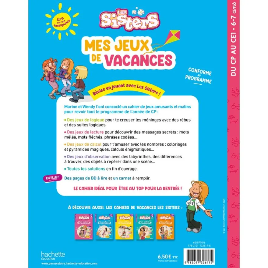 Les Sisters - Mes jeux de vacances - Du CP au CE1