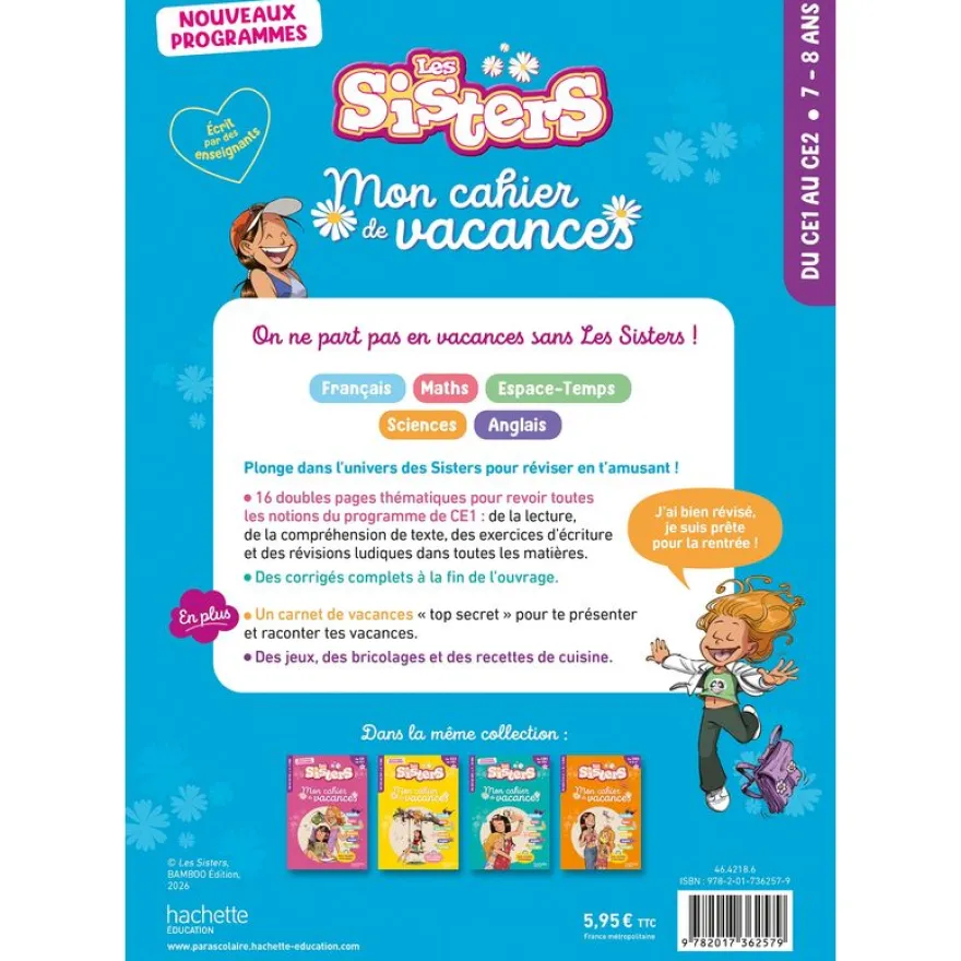 Les Sisters - Mon cahier de vacances - CE1 / CE2