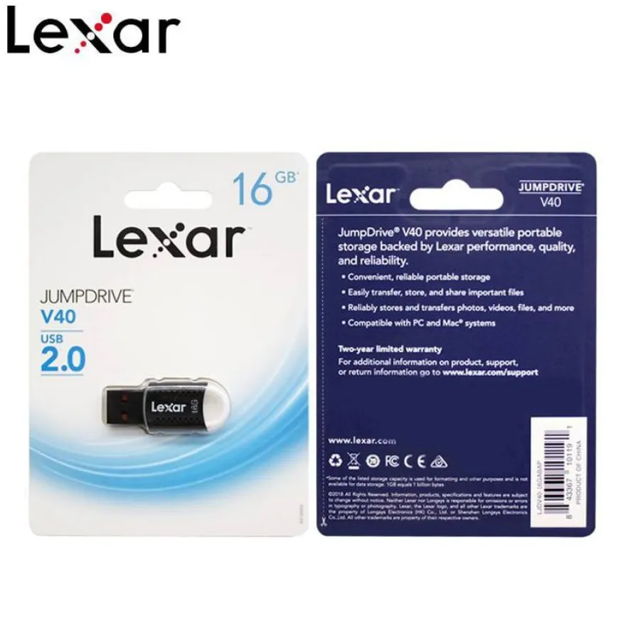 Lexar JumpDrive V40 - clé USB 16 Go - USB 2.0