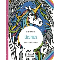 Licorne - 100 dessins à colorier - Les petits cahiers aux sources du bien-être