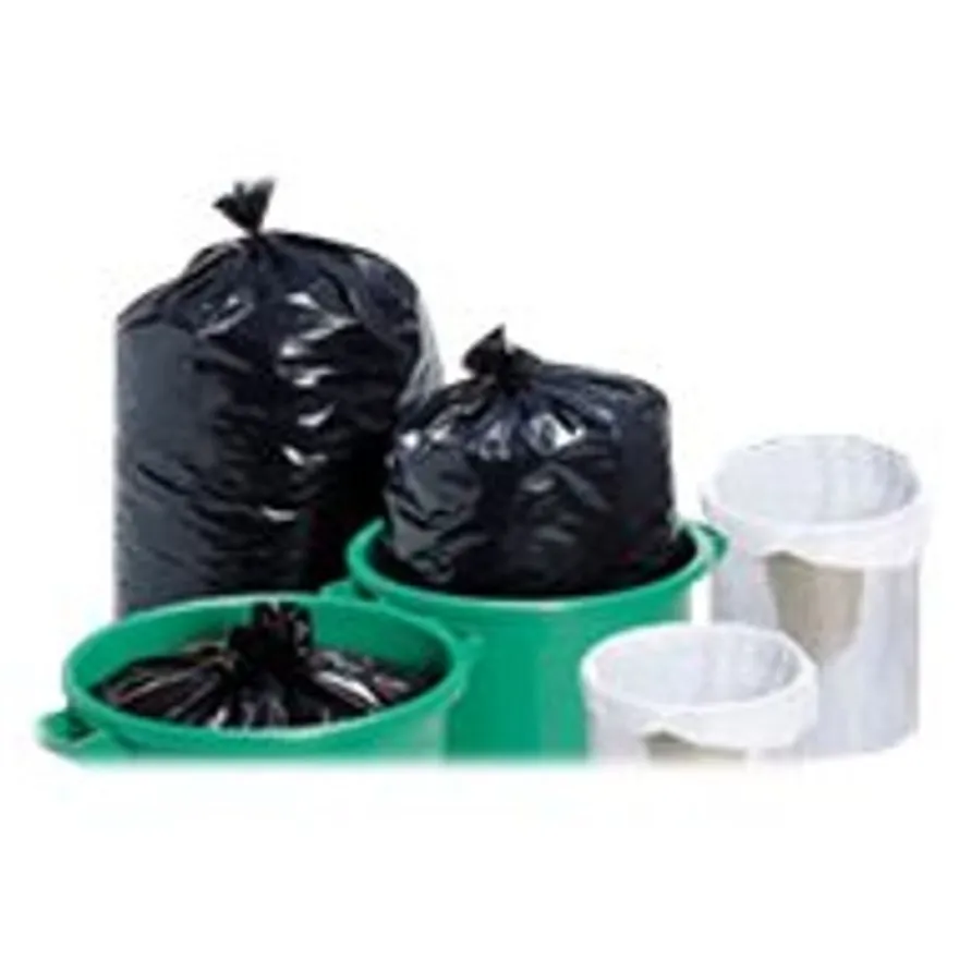 Logistipack - 25 Sacs poubelle noir 130L - 45 microns