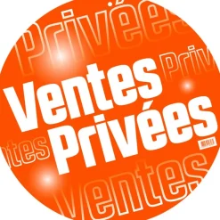 Logistipack - Affiche ronde VENTES PRIVÉES - Diamètre 48 cm