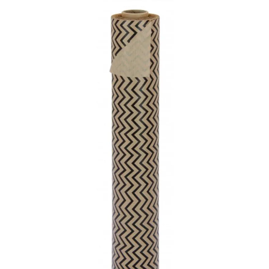 Logistipack - Papier cadeau kraft - 70 cm x 40 m - 60 g/m² - motif vague