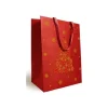 Logistipack - Sac cadeau - 25 cm x 13 cm x 33 cm - rouge, impression dorée