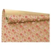 Logistipack Armance - Papier cadeau Kraft - 70 cm x 25 m - boules de Noel rouges