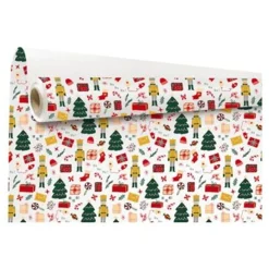 Logistipack Noella - Papier cadeau Kraft - 70 cm x 25 m - Noel