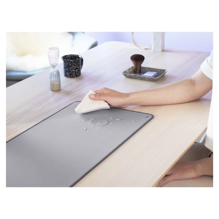 Logitech Desk Mat Studio Series - tapis de souris - sous-main - gris