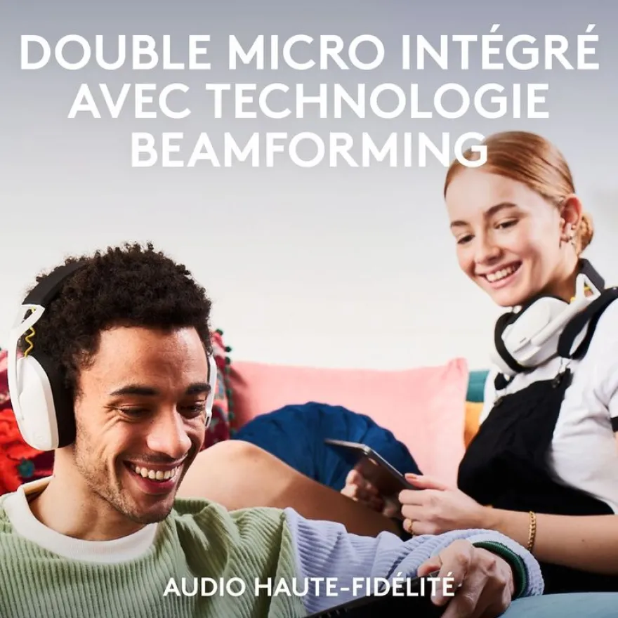 Logitech G435 SE +G305 SE - pack gaming casque + souris Lightspeed sans fil - blanc et noir
