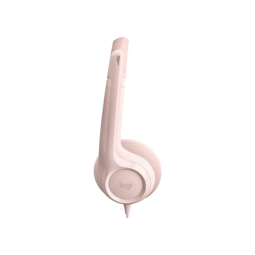 Logitech H390 - Casque filaire avec micro - USB-A - rose