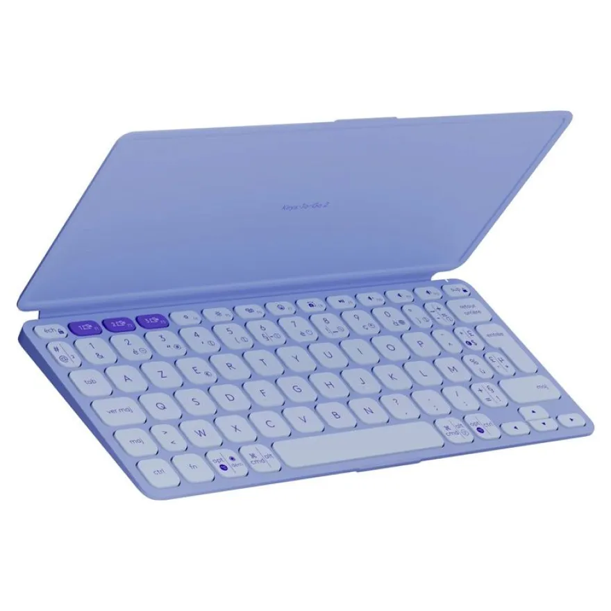 Logitech Keys-To-Go 2 - Clavier sans fil - Bluetooth LE - Azerty - Français - lilas