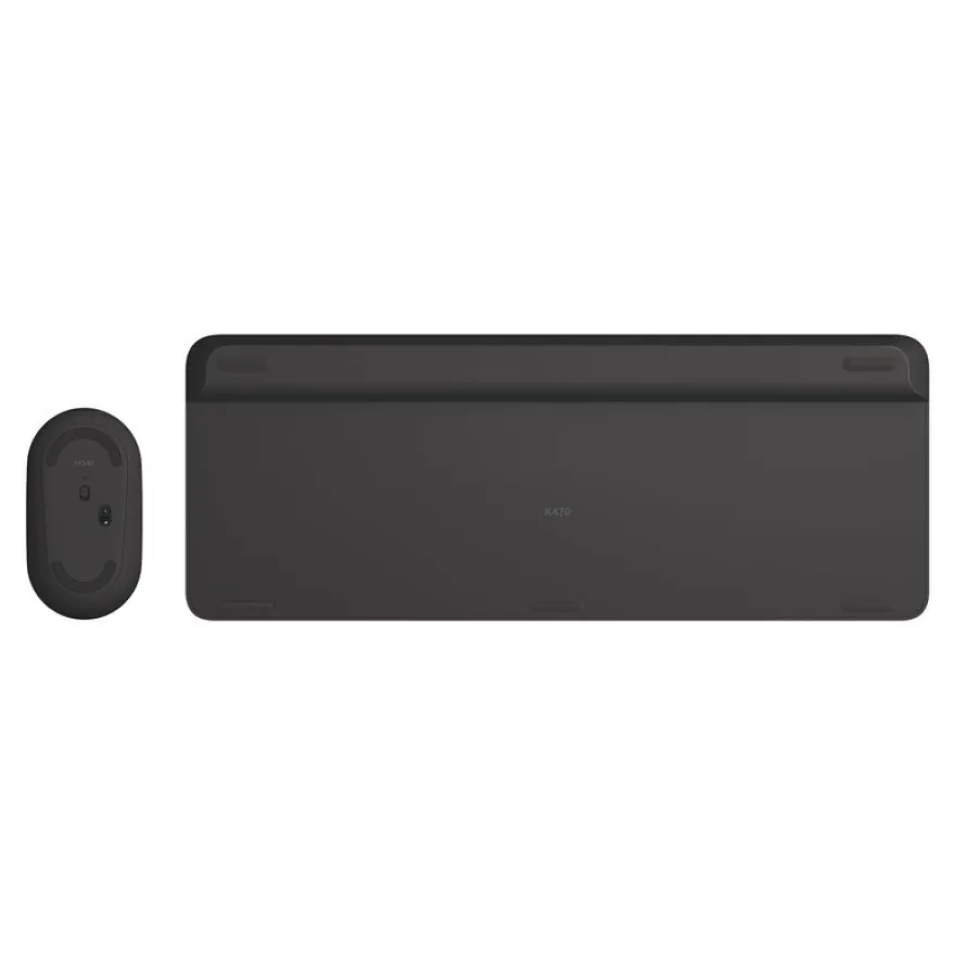 Logitech MK470 - Ensemble clavier et souris sans fil - ultra fin - Azerty - graphite
