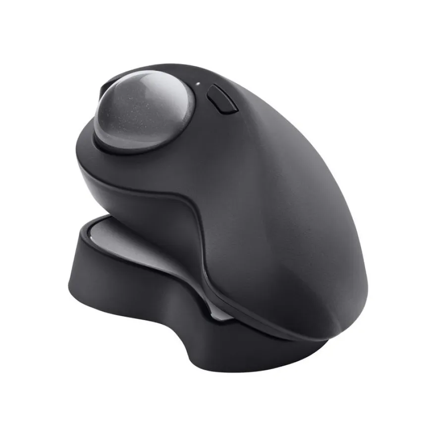 Logitech MX Ergo - souris sans fil ergonomique avec trackball pour droitier - noir
