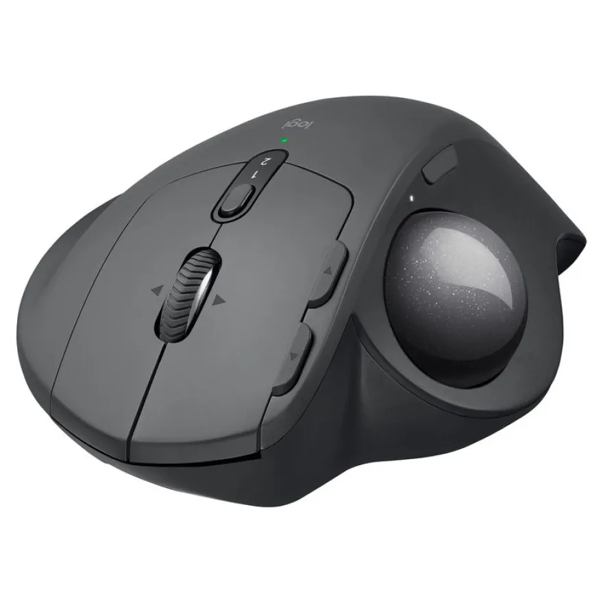Logitech MX Ergo - souris sans fil ergonomique avec trackball pour droitier - noir