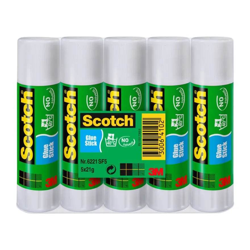 Lot de 5 bâtons de colle Scotch 21g