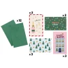 Lot de 12 cartes de vœux Noël - 12 enveloppes vertes - Viquel