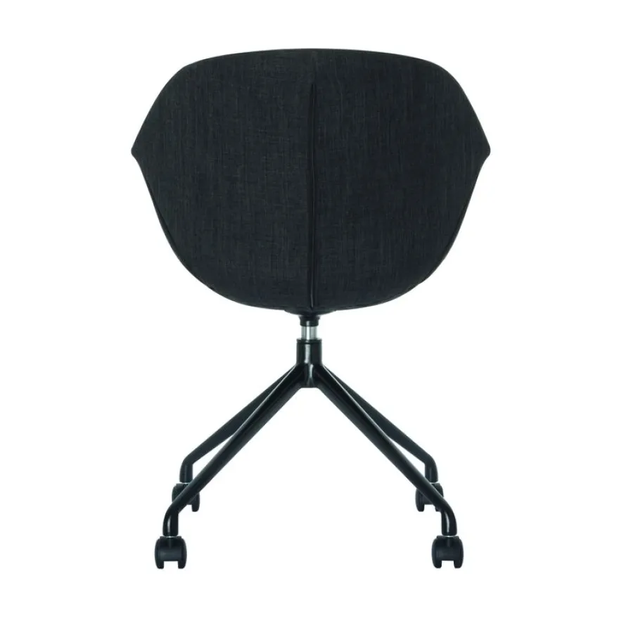 Lot de 2 chaises GANT - avec accoudoirs - anthracite