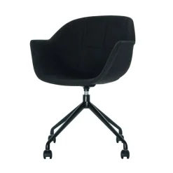Lot de 2 chaises GANT - avec accoudoirs - anthracite