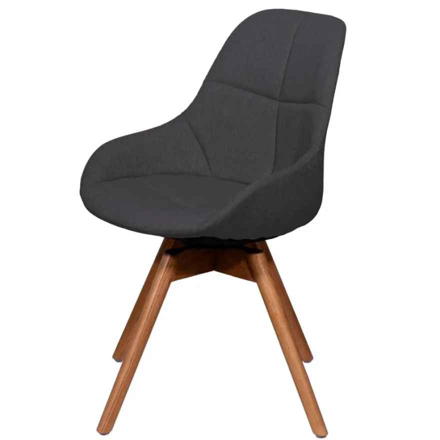 Lot de 2 chaises JUNO - anthracite