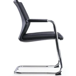 Lot de 2 Chaises LUGE - accoudoirs intégrés - noir