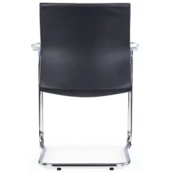 Lot de 2 Chaises LUGE - accoudoirs intégrés - noir