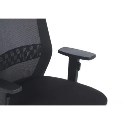 Lot de 2 fauteuils de bureau SCOTT - accoudoirs réglables - appuie-tête réglable - noir