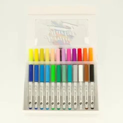 Lot de 24 marqueurs acryliques – pointe ogive pour dessin et loisirs créatifs