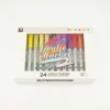 Lot de 24 marqueurs acryliques – pointe ogive pour dessin et loisirs créatifs