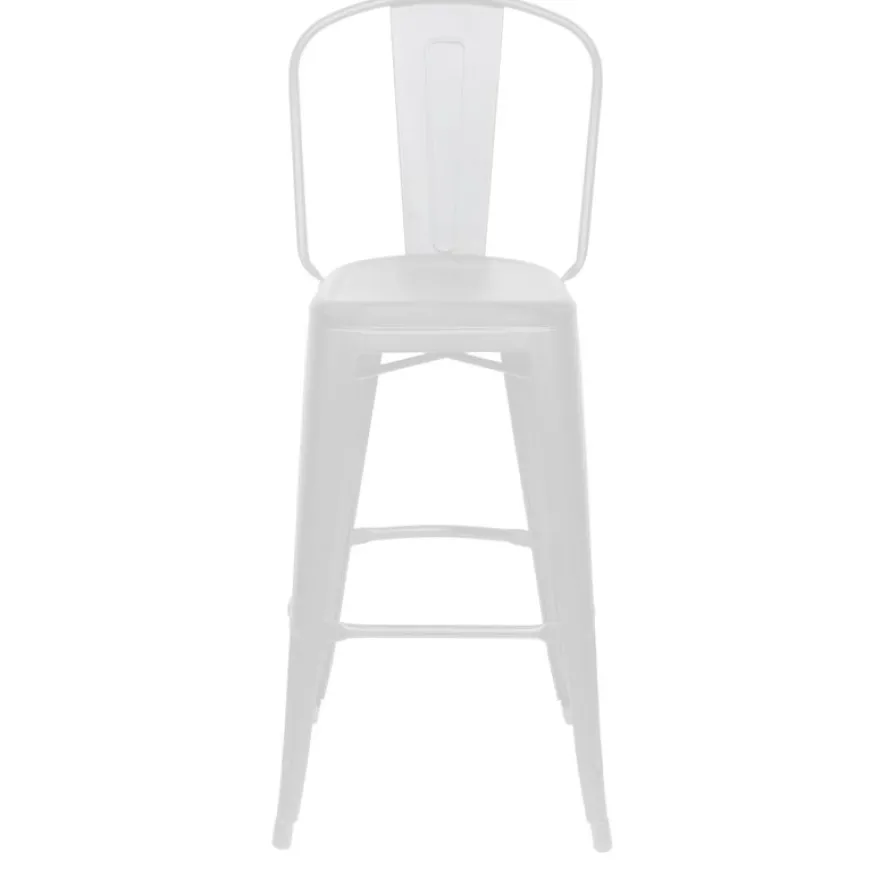 Lot de 2 tabourets hauts URBAN - blanc