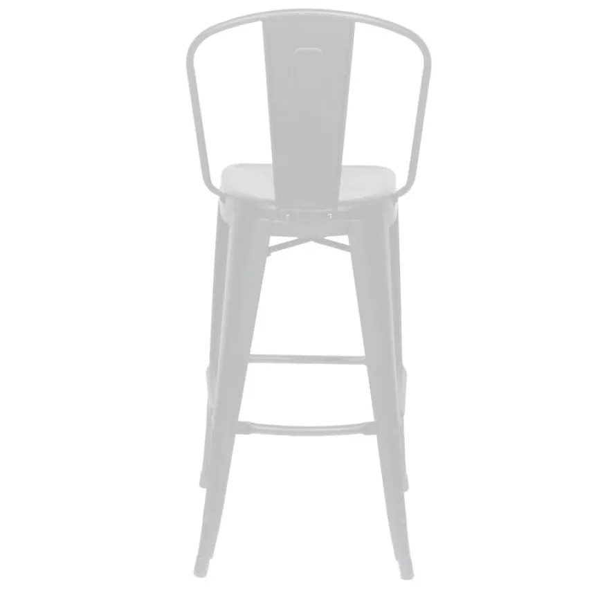 Lot de 2 tabourets hauts URBAN - blanc
